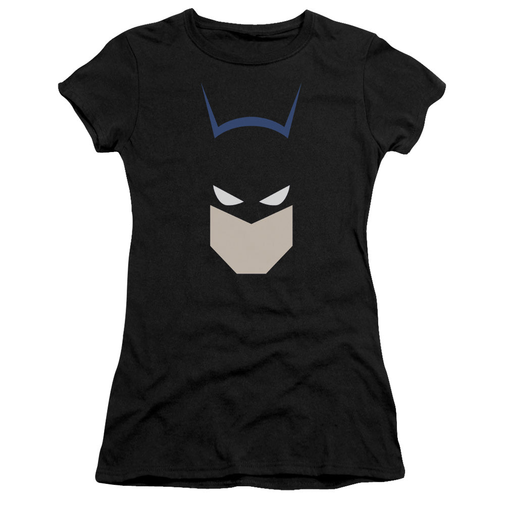 Batman -  Bat Head - Short Sleeve Junior Sheer - Black T-shirt