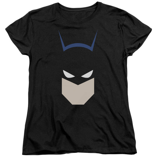 Batman -  Bat Head - Short Sleeve Womens Tee - Black T-shirt