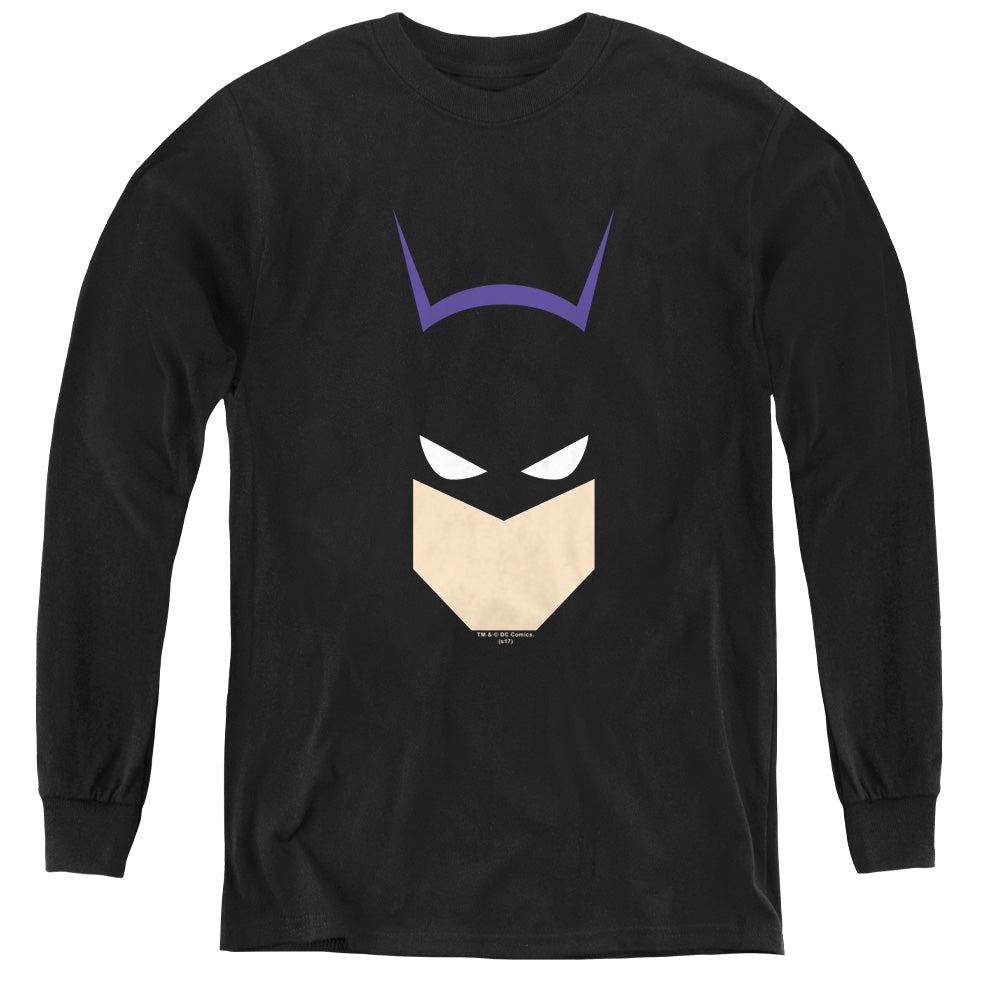 Batman -  Bat Head - Youth Long Sleeve Tee - Black