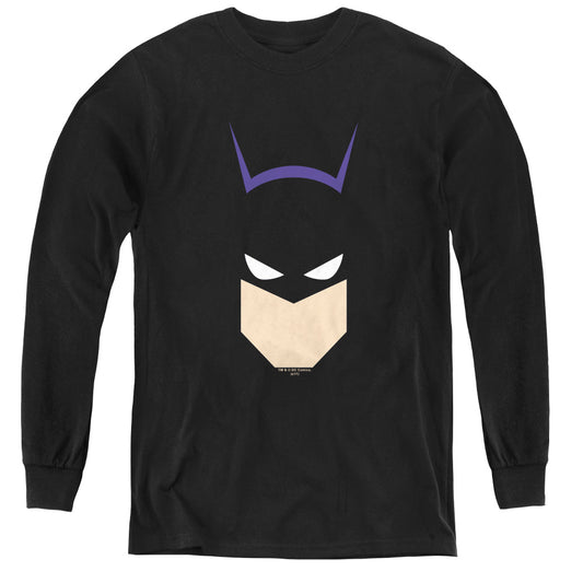 Batman -  Bat Head - Youth Long Sleeve Tee - Black