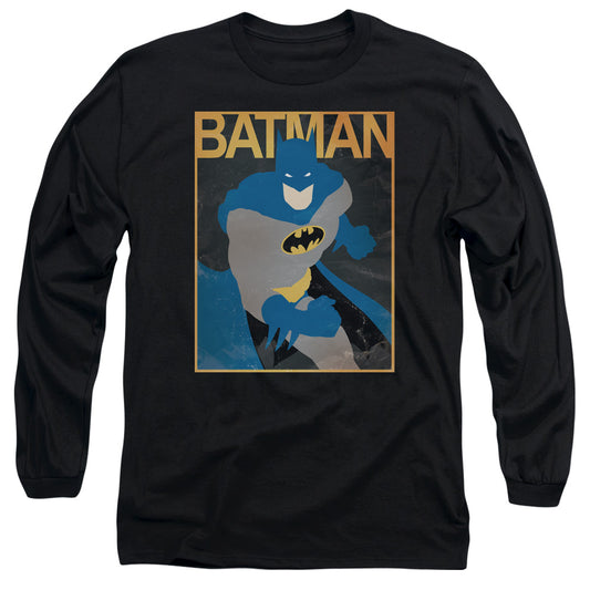 Batman - Simple Bm Poster - Long Sleeve Adult 18/1 - Black T-shirt