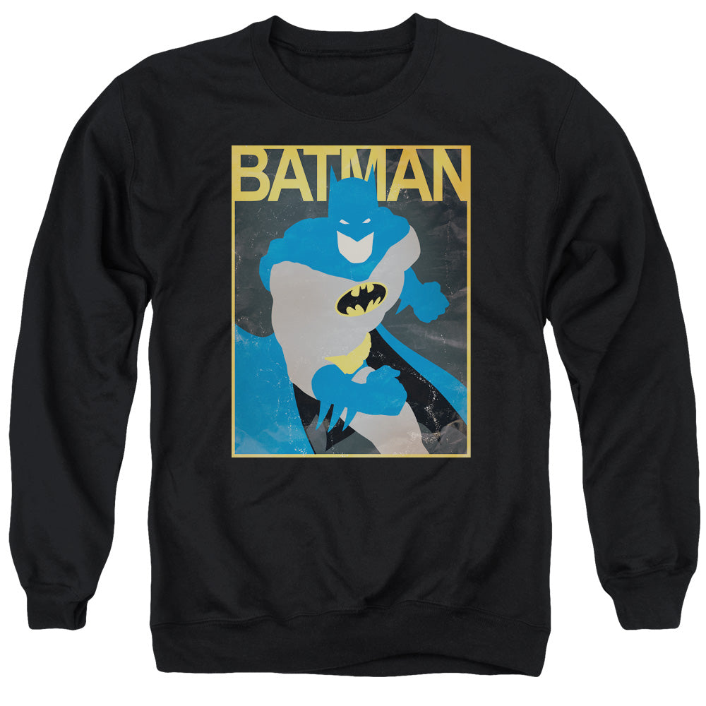 Batman - Simple Bm Poster - Adult Crewneck Sweatshirt - Black