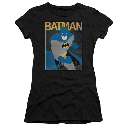 Batman - Simple Bm Poster - Short Sleeve Junior Sheer - Black T-shirt