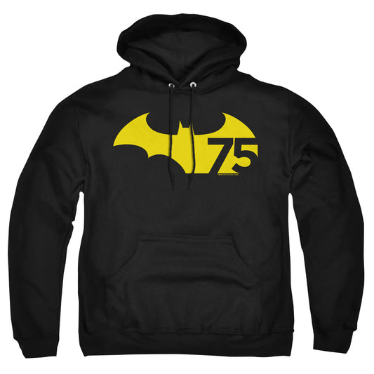 Batman - 75 Logo 2 - Adult Pull-over Hoodie - Black