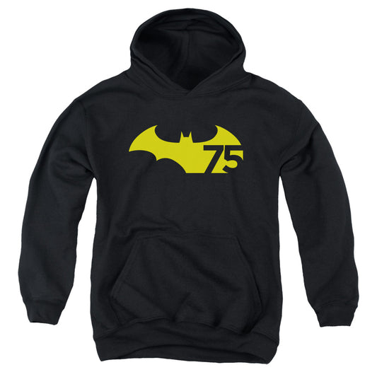 Batman - 75 Logo 2 - Youth Pull-over Hoodie - Black