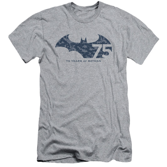 Batman - 75 Year Collage - Short Sleeve Adult 30/1 - Athletic Heather T-shirt