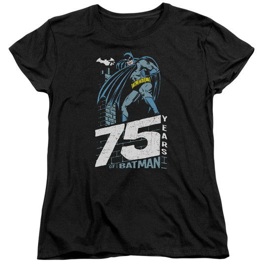 Batman - Rooftop - Short Sleeve Womens Tee - Black T-shirt