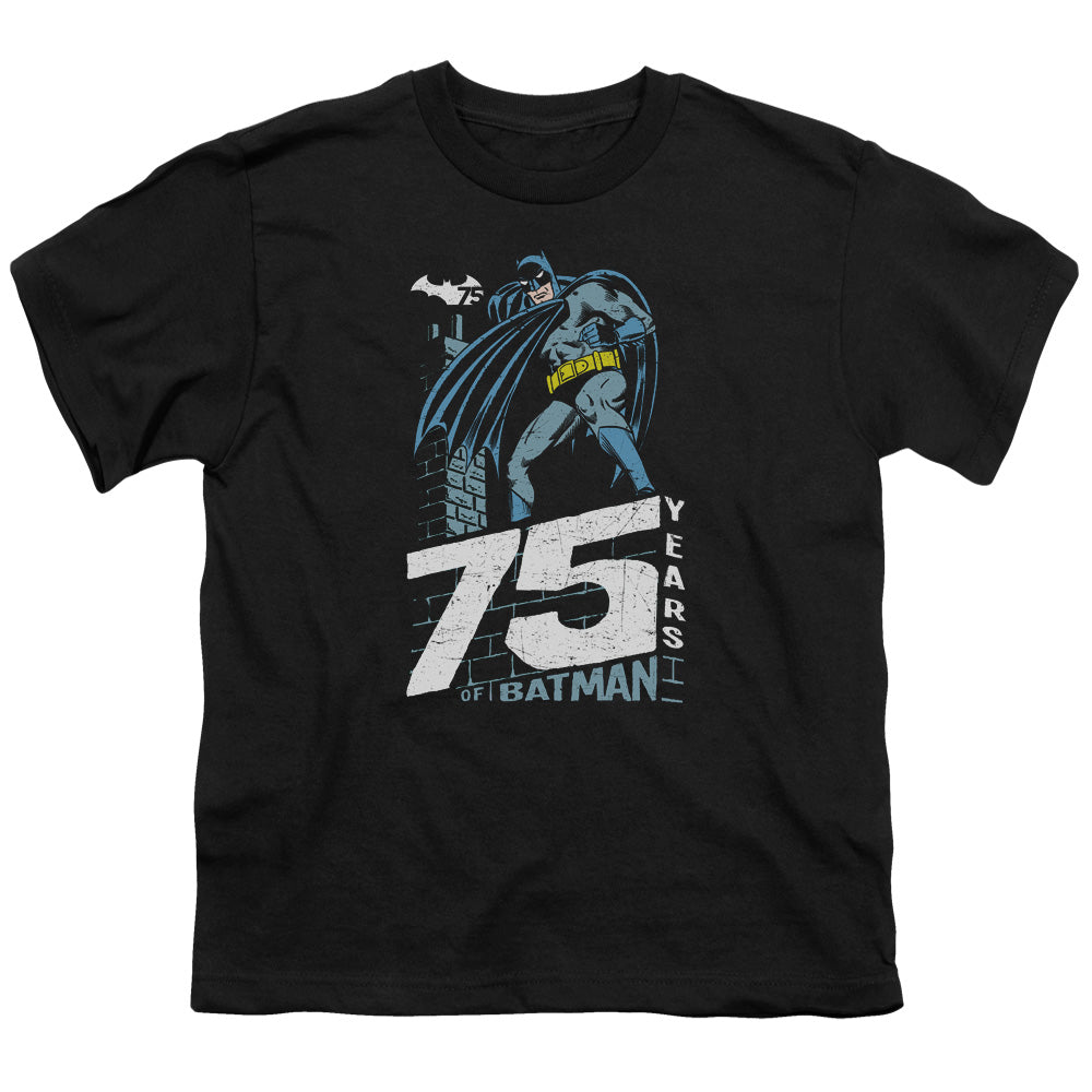 Batman - Rooftop - Short Sleeve Youth 18/1 - Black T-shirt