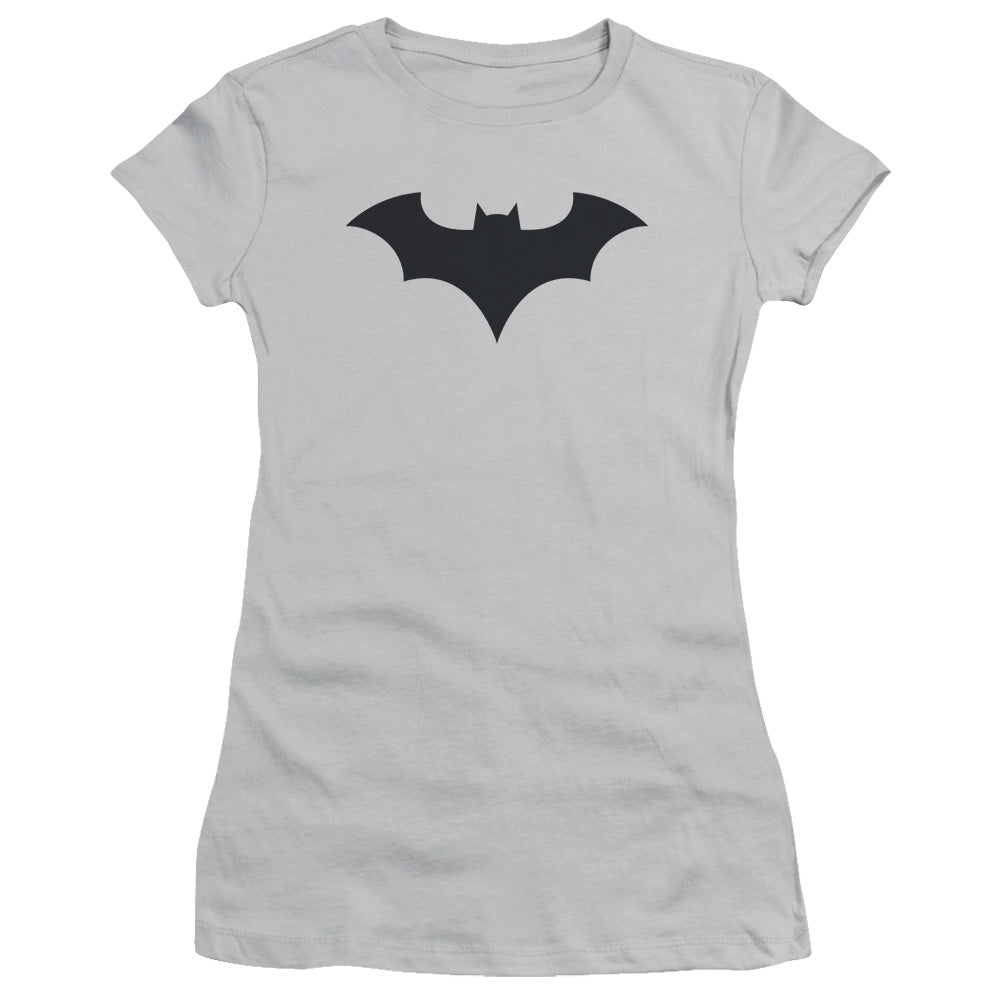 Batman - 52 Title Logo - Short Sleeve Junior Sheer - Silver T-shirt