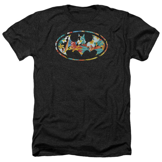 Batman - Hawaiian Bat - Adult Heather-black