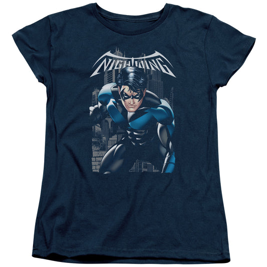 Batman - A Legacy - Short Sleeve Womens Tee - Navy T-shirt