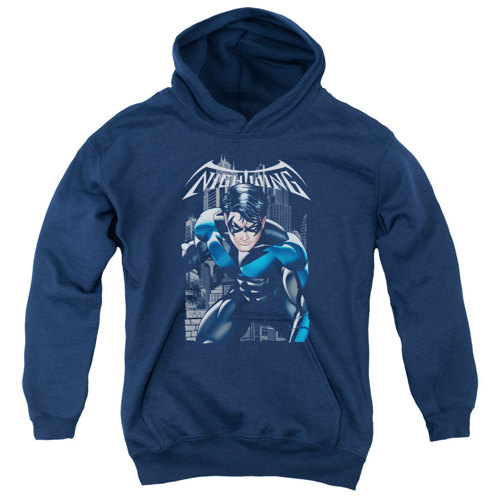 Batman - A Legacy - Youth Pull-over Hoodie - Navy