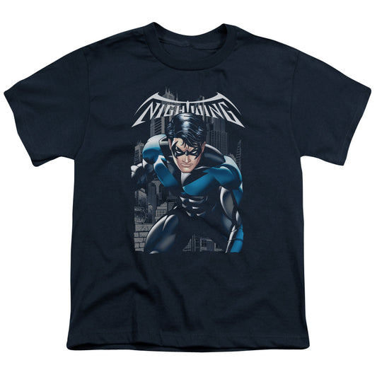 Batman - A Legacy - Short Sleeve Youth 18/1 - Navy T-shirt