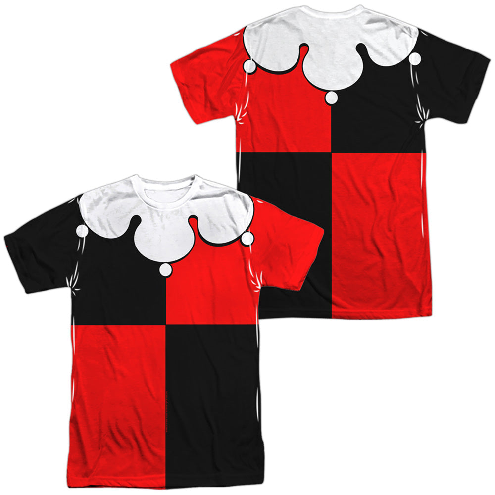 Bataman - Quinn Costume (Front/back Print) - Short Sleeve Adult Poly Crew - White T-shirt