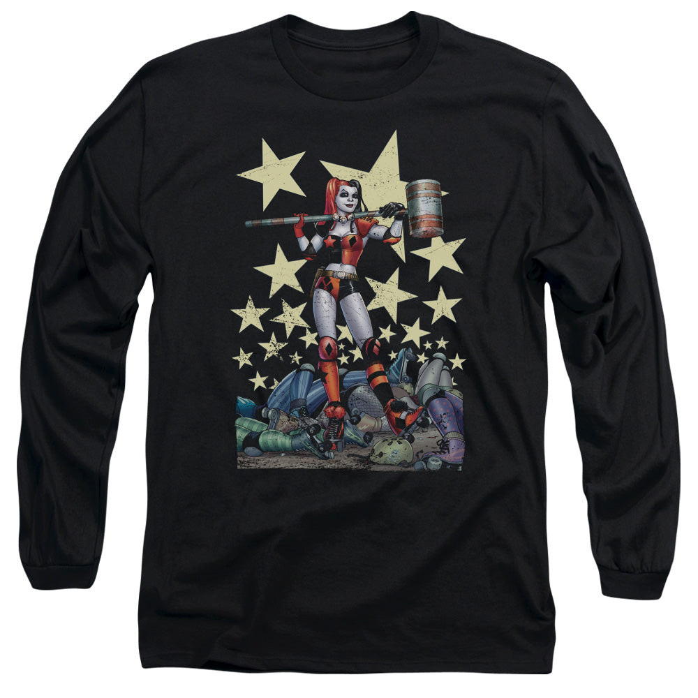 Batman - Hammer Time - Long Sleeve Adult 18/1 - Black T-shirt