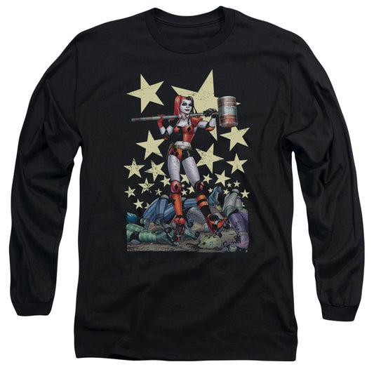 Batman - Hammer Time - Long Sleeve Adult 18/1 - Black T-shirt