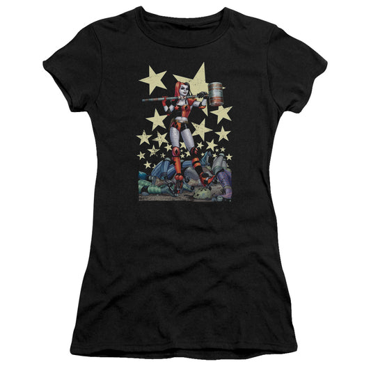 Batman - Hammer Time - Short Sleeve Junior Sheer - Black T-shirt