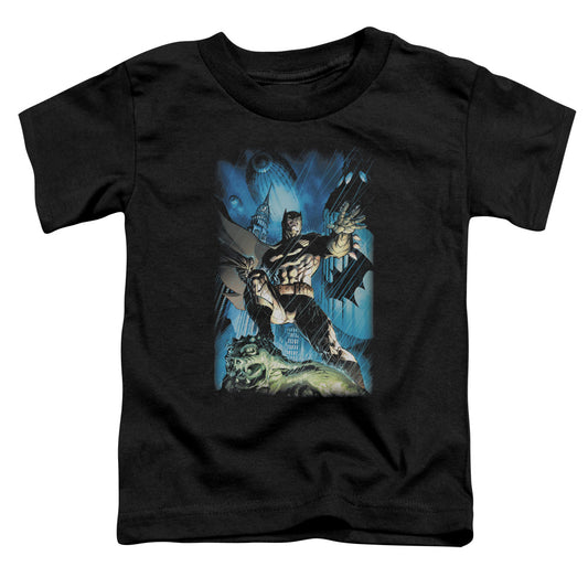 Batman - Stormy Dark Knight - Short Sleeve Toddler Tee - Black T-shirt