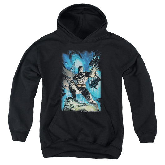 Batman - Stormy Dark Knight - Youth Pull-over Hoodie - Black