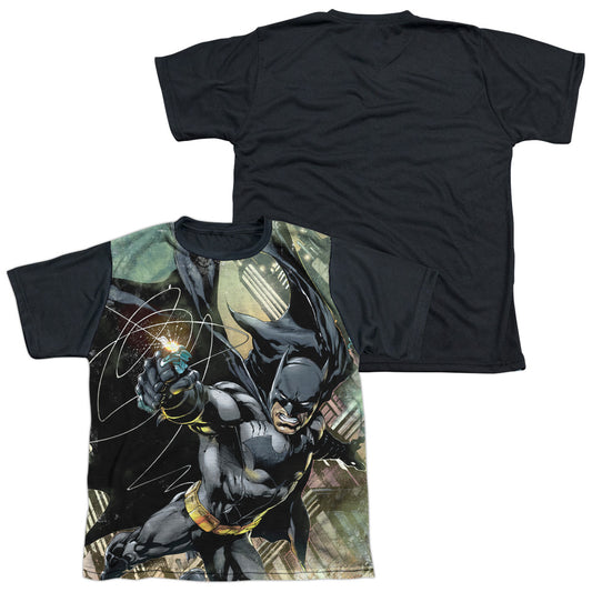 Batman - Catch - Short Sleeve Youth White Front Black Back   - White T-shirt