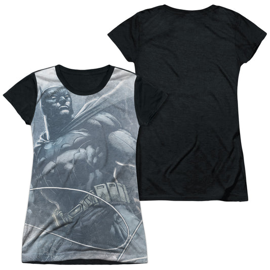 Batman - Protector - Short Sleeve Junior Poly Black Back - White T-shirt