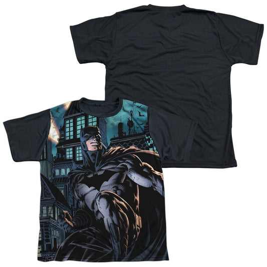 BATMAN COMING FOR YOU-S/S YOUTH WHITE FRONT BLACK BACK T-Shirt