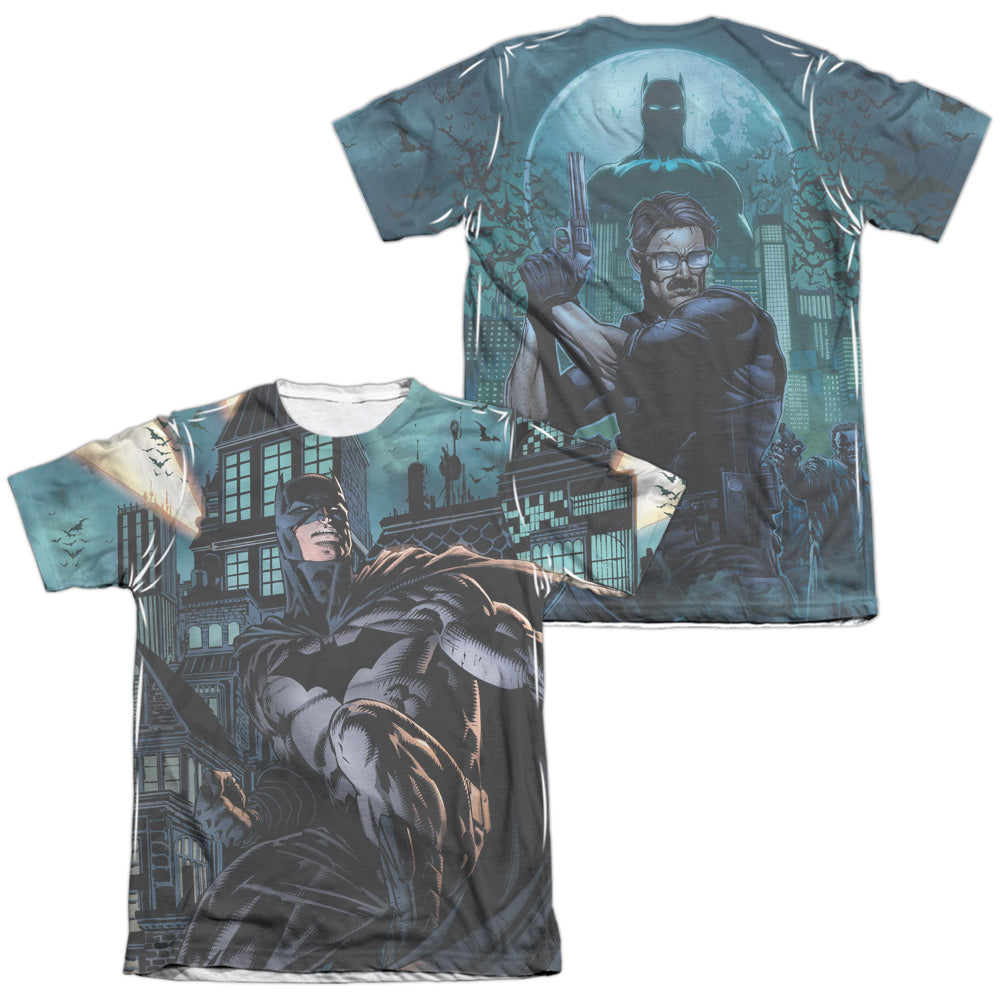 Batman - Coming For You (Front/back Print) - Adult Poly/cotton Short Sleeve Tee - White T-shirt