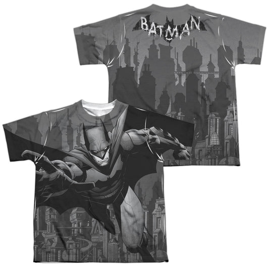BATMAN GREY RACE (FRONT/BACK PRINT)-S/S YOUTH T-Shirt