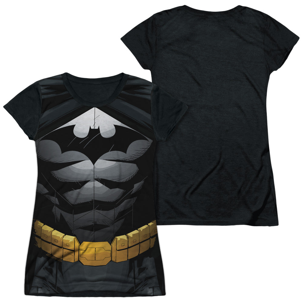 Batman - Uniform - Short Sleeve Junior Poly Black Back - White T-shirt