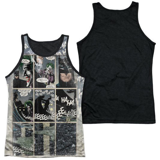 Batman - Last Laugh - Adult Poly Tank Top Black Back - White