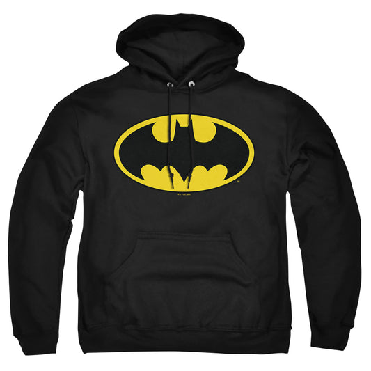 Batman - Classic Logo - Adult Pull-over Hoodie - Black