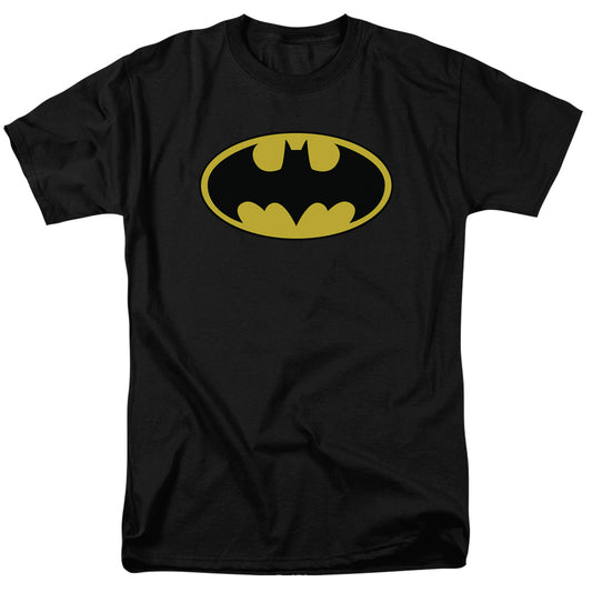 Batman - Classic Logo - Short Sleeve Adult 18/1 - Black T-shirt