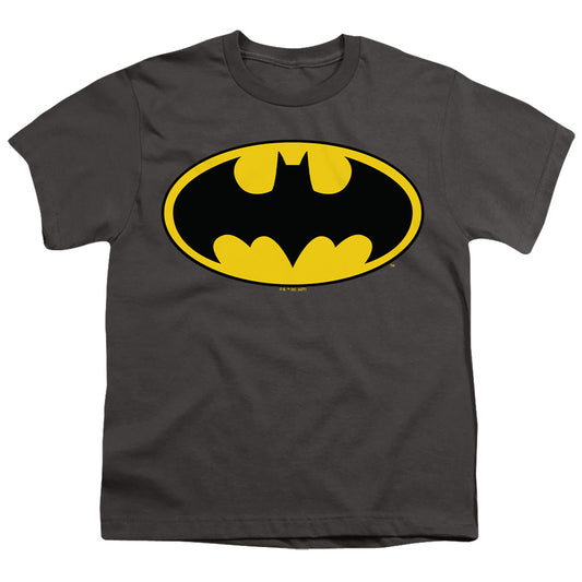 Batman - Classic Logo - Short Sleeve Youth 18/1 - Black T-shirt