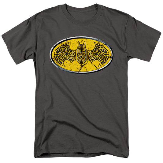 Batman - Celtic Shield - Short Sleeve Adult 18/1 - Charcoal T-shirt