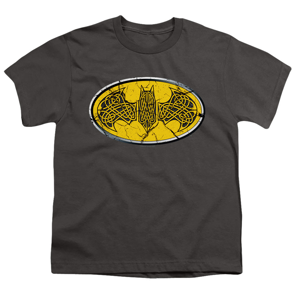BATMAN CELTIC SHIELD - S/S YOUTH 18/1 - CHARCOAL T-Shirt