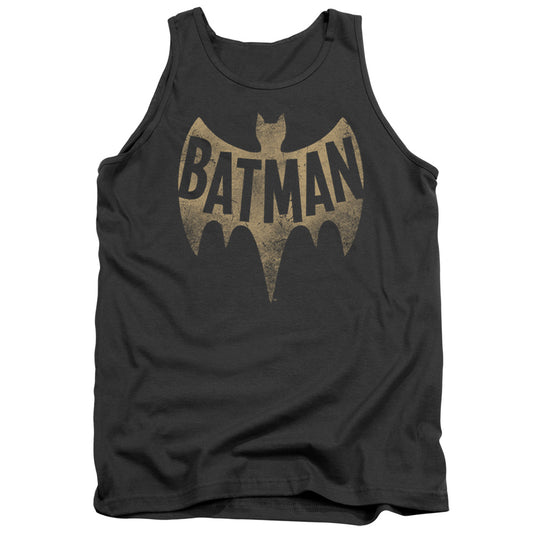 Batman Classic Tv - Vintage Logo - Adult Tank - Charcoal