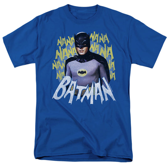 Batman Classic Tv - Theme Song - Short Sleeve Adult 18/1 - Royal Blue T-shirt