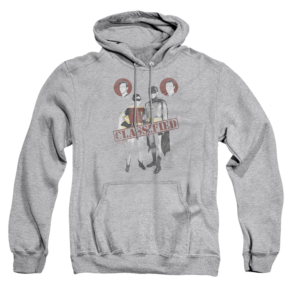 Batman Classic Tv - Classified - Adult Pull-over Hoodie - Athletic Heather