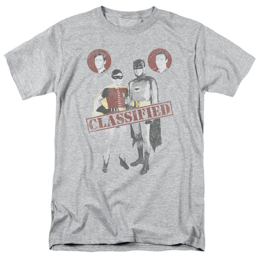 Batman Classic Tv - Classified - Short Sleeve Adult 18/1 - Athletic Heather T-shirt