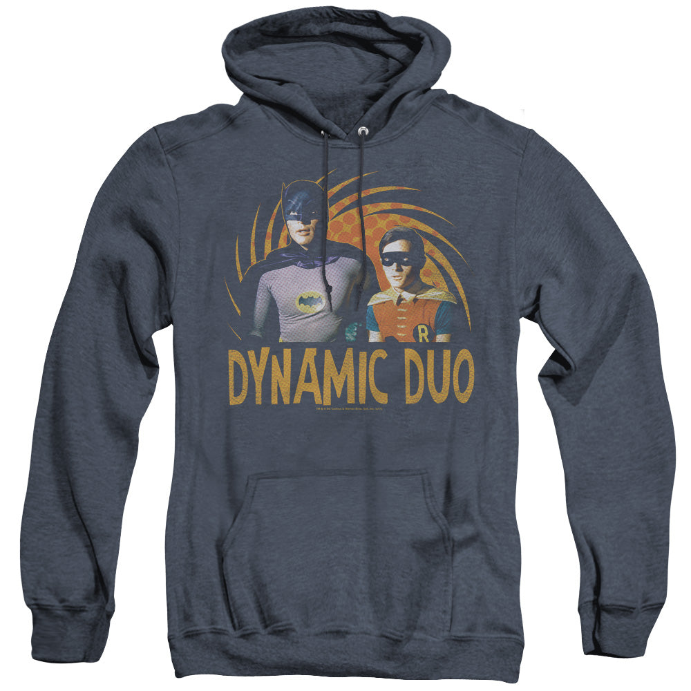Batman Classic Tv - Dynamic - Adult Heather Hoodie - Navy