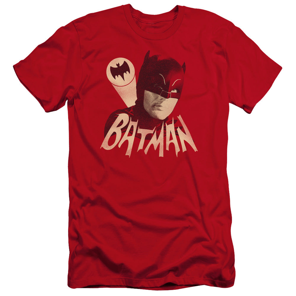 Batman Classic Tv - Bat Signal-premuim Canvas Adult Slim Fit 30/1 - Red
