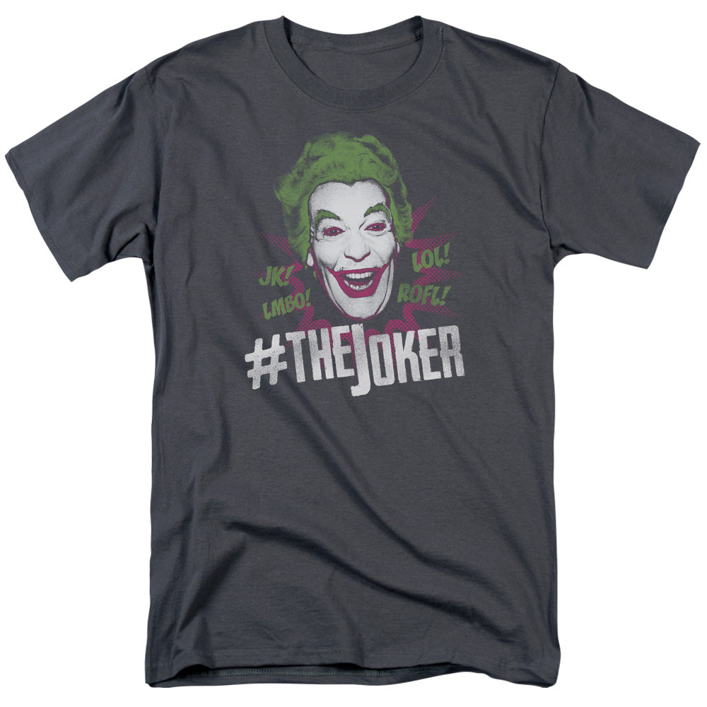 Batman Classic Tv - #joker - Short Sleeve Adult 18/1 - Charcoal T-shirt