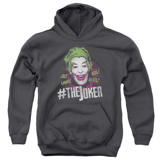 Batman Classic Tv - #joker - Youth Pull-over Hoodie - Charcoal