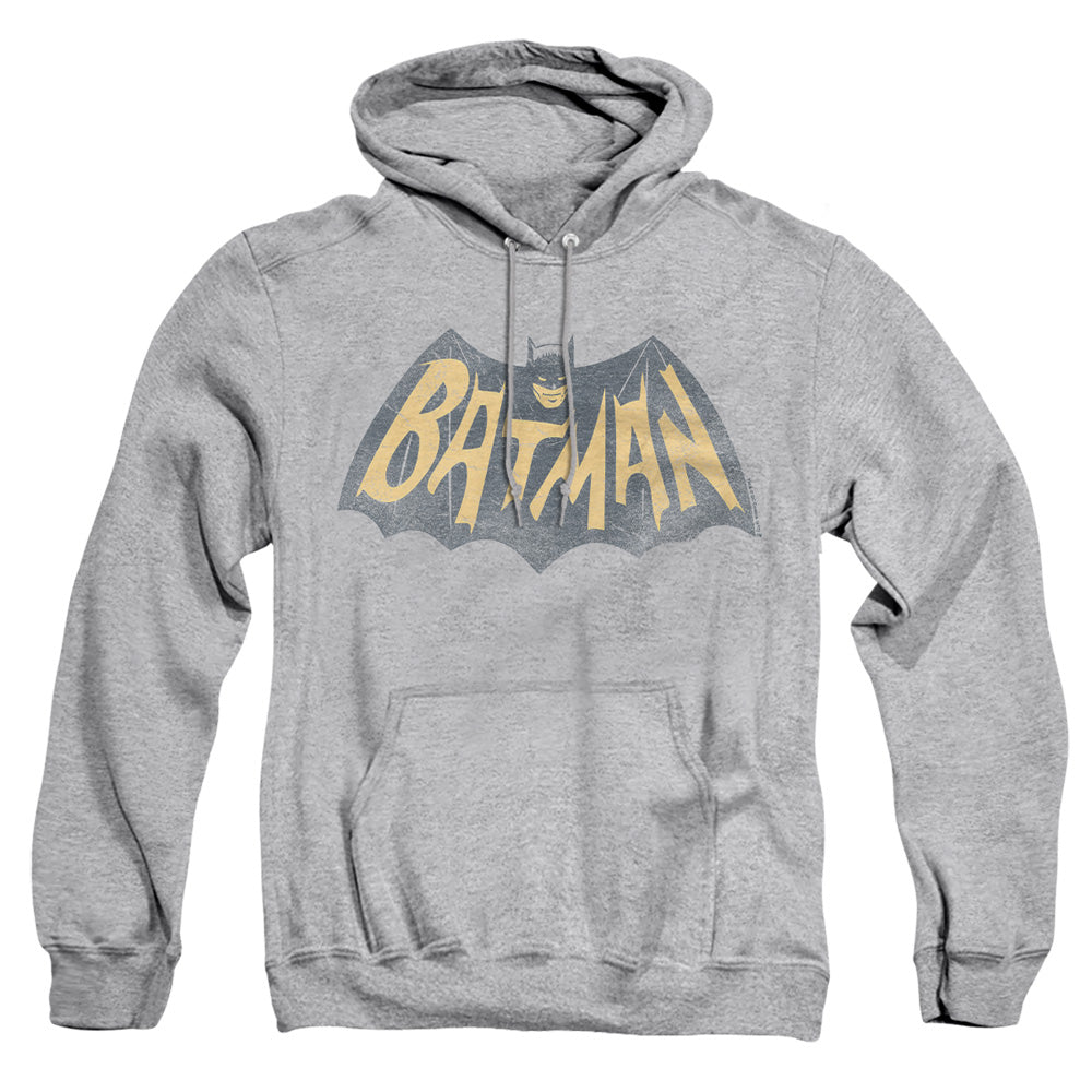 Batman Classic Tv - Show Logo - Adult Pull-over Hoodie - Athletic Heather