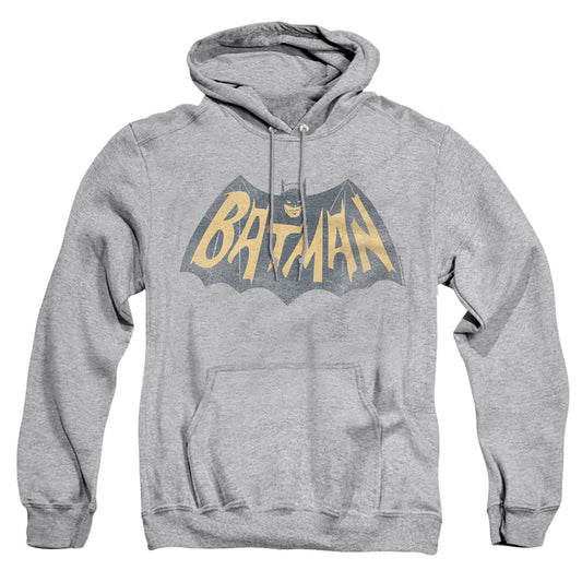 Batman Classic Tv - Show Logo - Adult Pull-over Hoodie - Athletic Heather