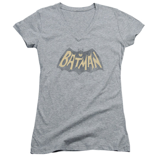 Batman Classic Tv - Show Logo-junior V-neck - Athletic Heather