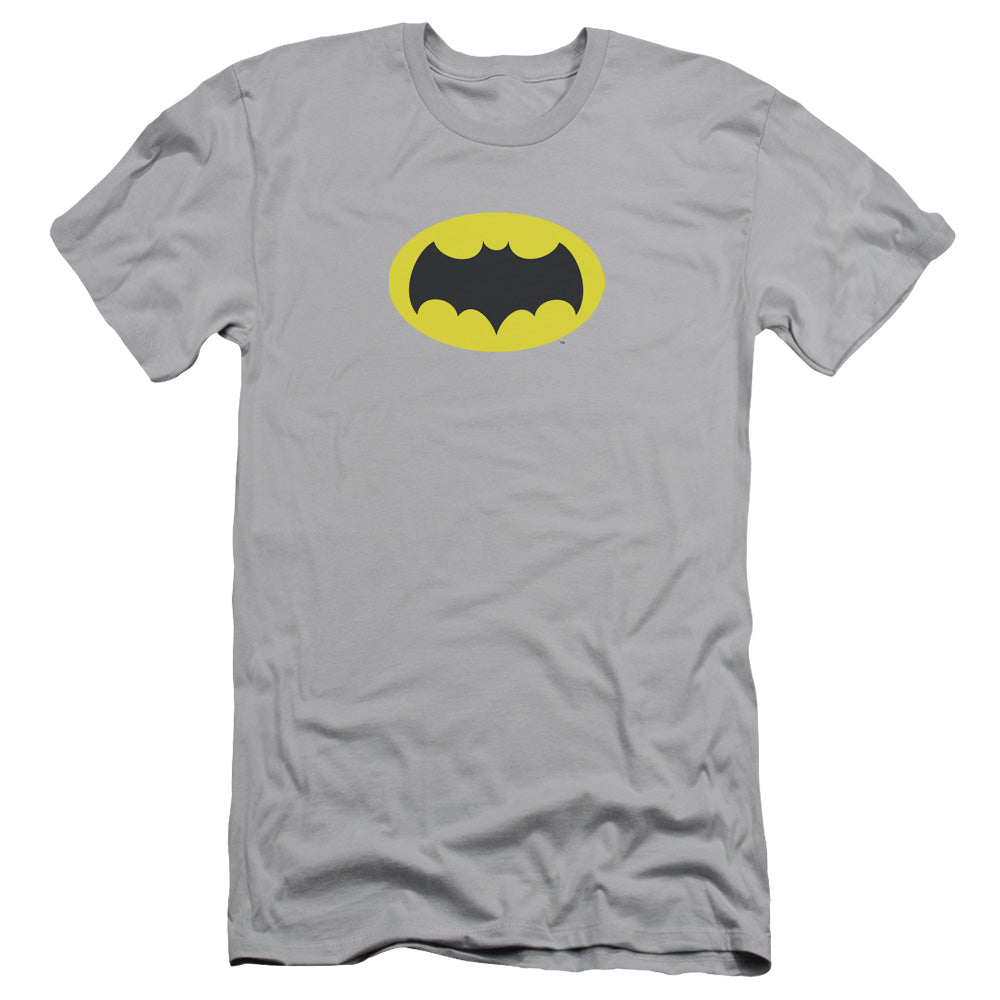 Batman Classic Tv - Chest Logo - Short Sleeve Adult 30/1 - Silver T-shirt