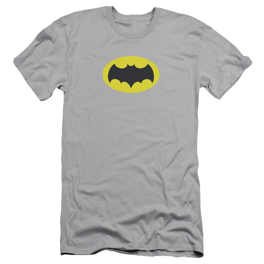 Batman Classic Tv - Chest Logo - Short Sleeve Adult 30/1 - Silver T-shirt