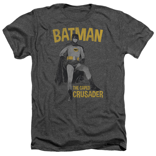 Batman Classic Tv - Caped Crusader - Adult Heather - Charcoal