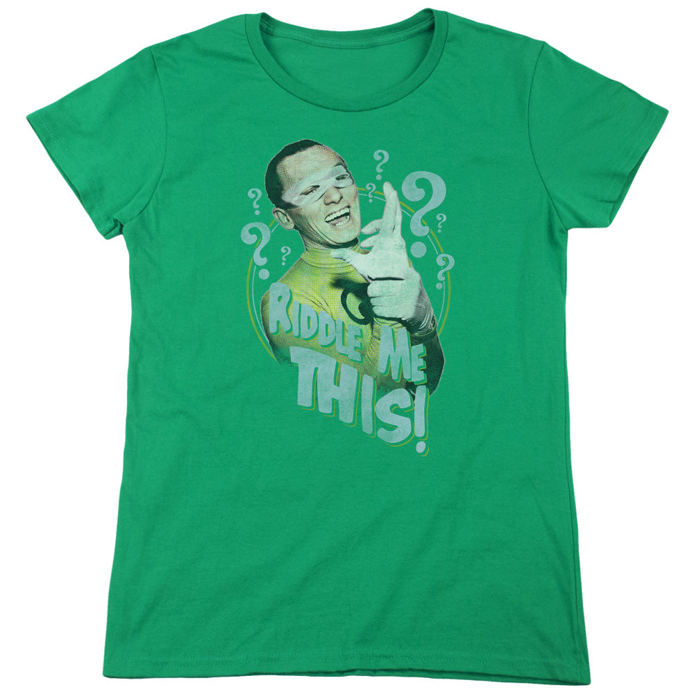 BATMAN CLASSIC TV RIDDLE ME THIS-S/S WOMENS T-Shirt